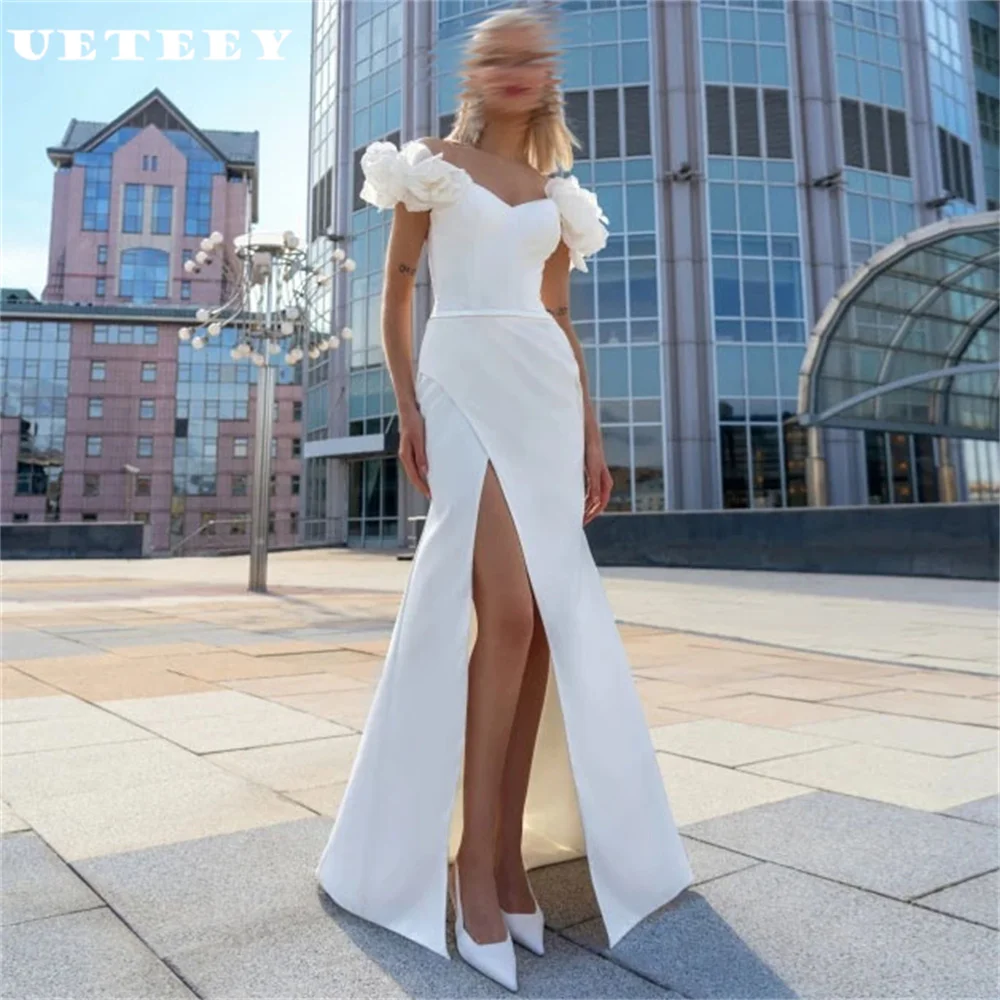 UETEEY Customized V Neck Off Shoulder Pleats Mermaid Wedding Dress Women High Slit Zipper Back Bridal Gown vestidos de novia
UETEEY Customized V Neck Off Shoulder Pleats Mermaid Wedding Dress Women High Slit Zipper Back Bridal Gown vestidos de novia