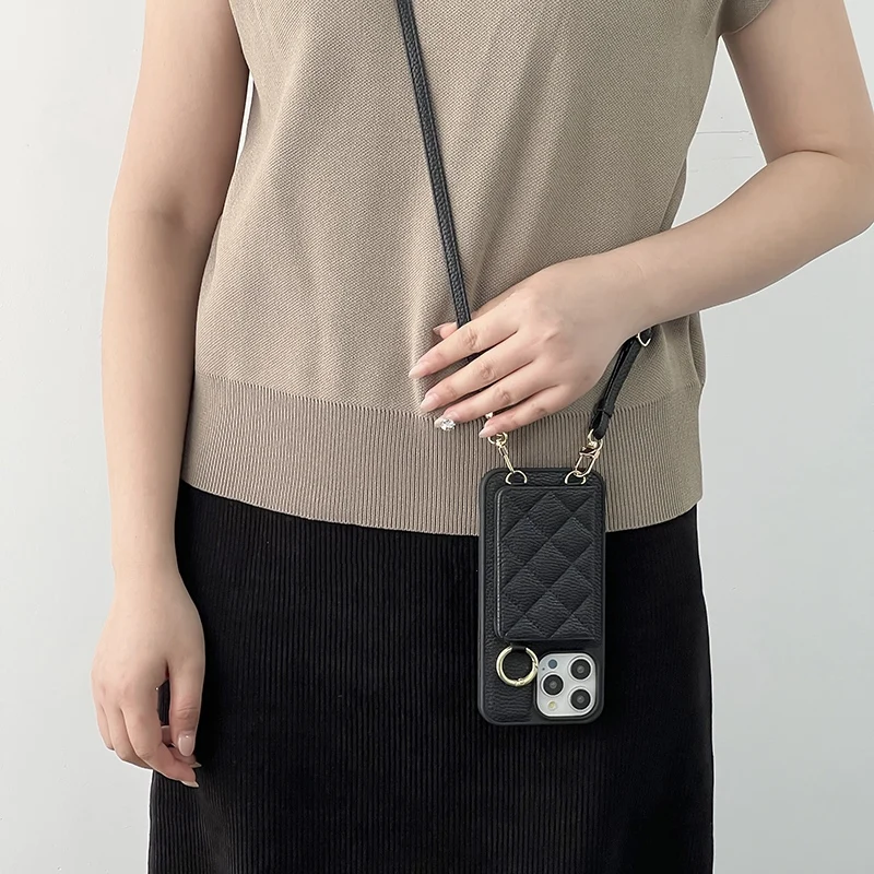 Rhombus Texture Crossbody Lanyard Wallet Leather Case For iPhone 16Pro Max 15Pro 14 13Pro Trendy Card Holder Shockproof Cover
Rhombus Texture Crossbody Lanyard Wallet Leather Case For iPhone 16Pro Max 15Pro 14 13Pro Trendy Card Holder Shockproof Cover