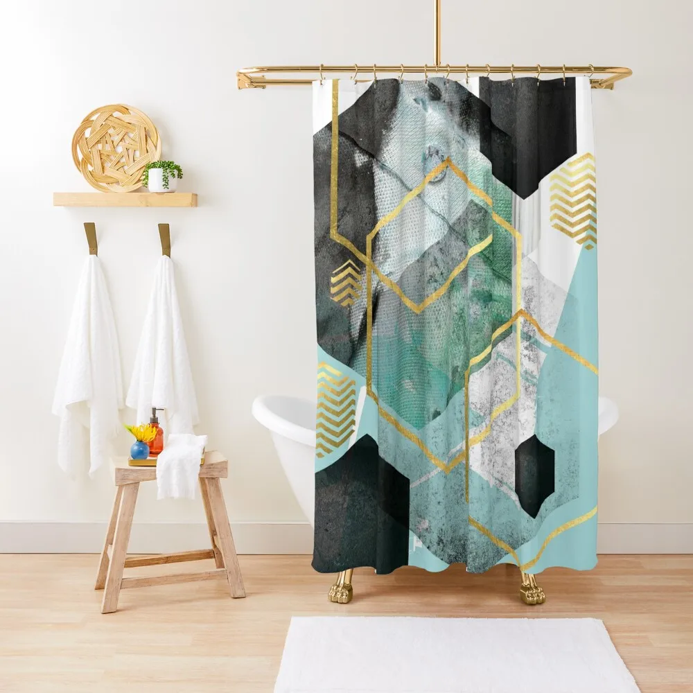 Aqua Abstract Geo Shower Curtain Toilet Accessories Bathroom Bathroom Box Curtain
Aqua Abstract Geo Shower Curtain Toilet Accessories Bathroom Bathroom Box Curtain