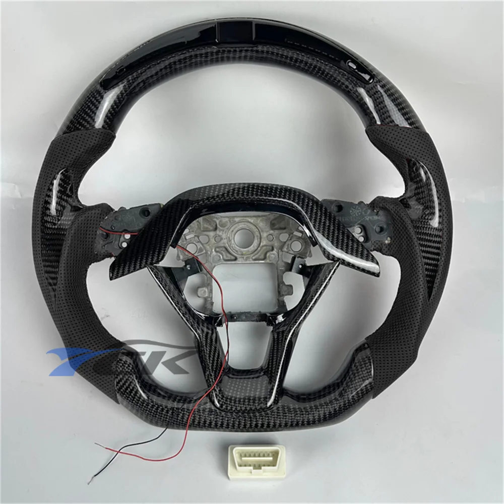 Carbon Fiber LED Steering Wheel with Perforated Leather Grip Car Interior Upgrade Accessory Fit for 2018-2023 H-onda A-ccord
Carbon Fiber LED Steering Wheel with Perforated Leather Grip Car Interior Upgrade Accessory Fit for 2018-2023 H-onda A-ccord