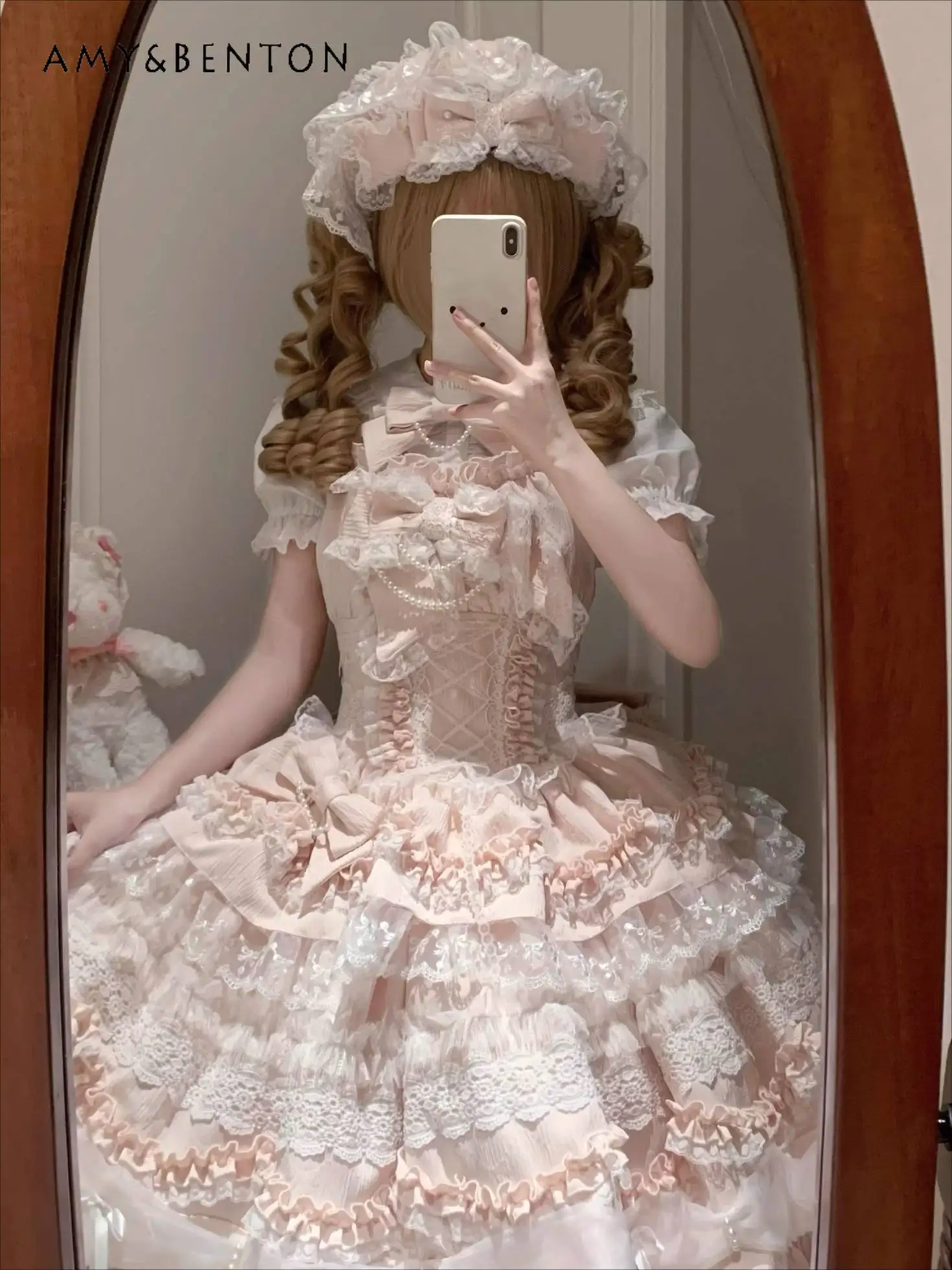 Elegant Temperament Sweet Princess Tutu Dress Evening Dresses Lolita Pearl Pendant Bow High Waist Lace Multi-layer Jsk Dress
Elegant Temperament Sweet Princess Tutu Dress Evening Dresses Lolita Pearl Pendant Bow High Waist Lace Multi-layer Jsk Dress