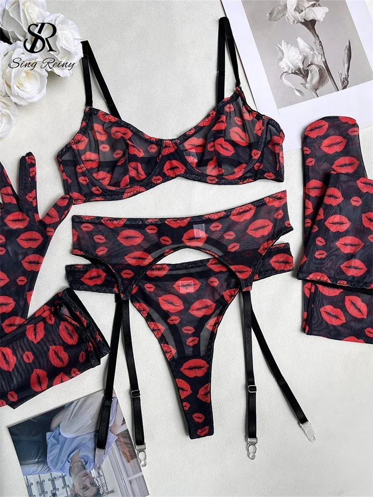 SINGREINY Erotic Lips Sheath Print Underwear Sets Ladies Garter Bodycon Bra Shapewear 2024 Women Corset Club Sexy Lingerie Suits
SINGREINY Erotic Lips Sheath Print Underwear Sets Ladies Garter Bodycon Bra Shapewear 2024 Women Corset Club Sexy Lingerie Suits