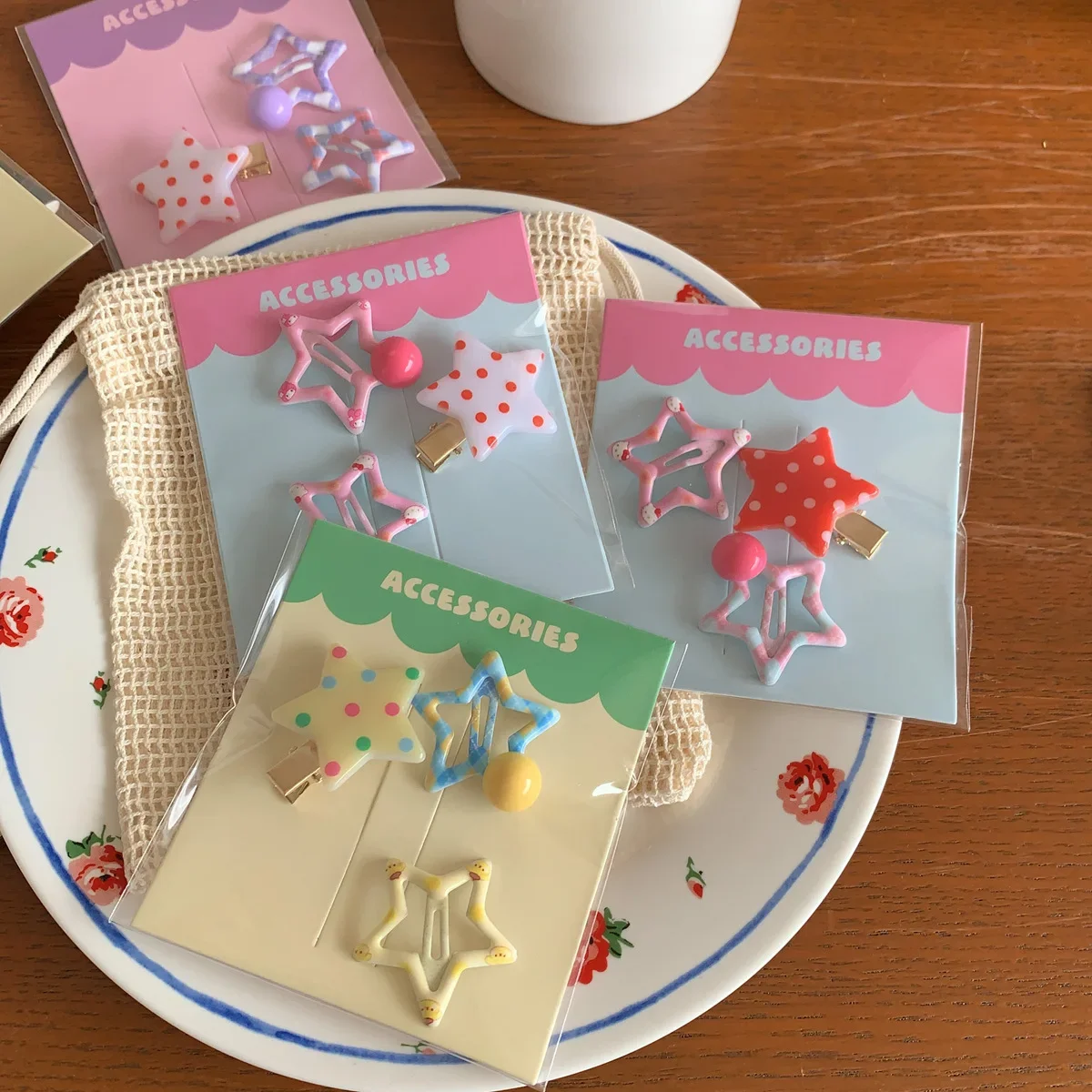 3pcs/set Summer Y2k Star Hairpin Women's Cute Wave Point Mini Bang Snap Clips 2023 New Barrettes Hair Accessories for Children
3pcs/set Summer Y2k Star Hairpin Women's Cute Wave Point Mini Bang Snap Clips 2023 New Barrettes Hair Accessories for Children