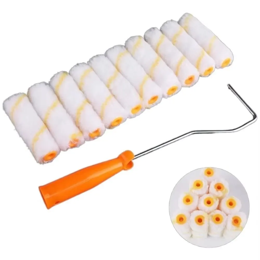 11Pcs/Set Polyester Blend Paint Roller Kit Small Corner Painting Thumb Roller Core 4 Inch Rollers Hand-Held Tool
11Pcs/Set Polyester Blend Paint Roller Kit Small Corner Painting Thumb Roller Core 4 Inch Rollers Hand-Held Tool