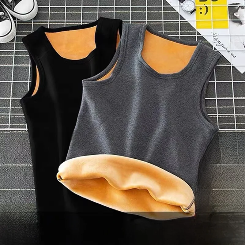 Gold Velvet Thiened Vest Men's Svel Fce Lined Wide oulder Base irt Autumn Winter New Sle Warmth Innerwear
Gold Velvet Thiened Vest Men's Svel Fce Lined Wide oulder Base irt Autumn Winter New Sle Warmth Innerwear