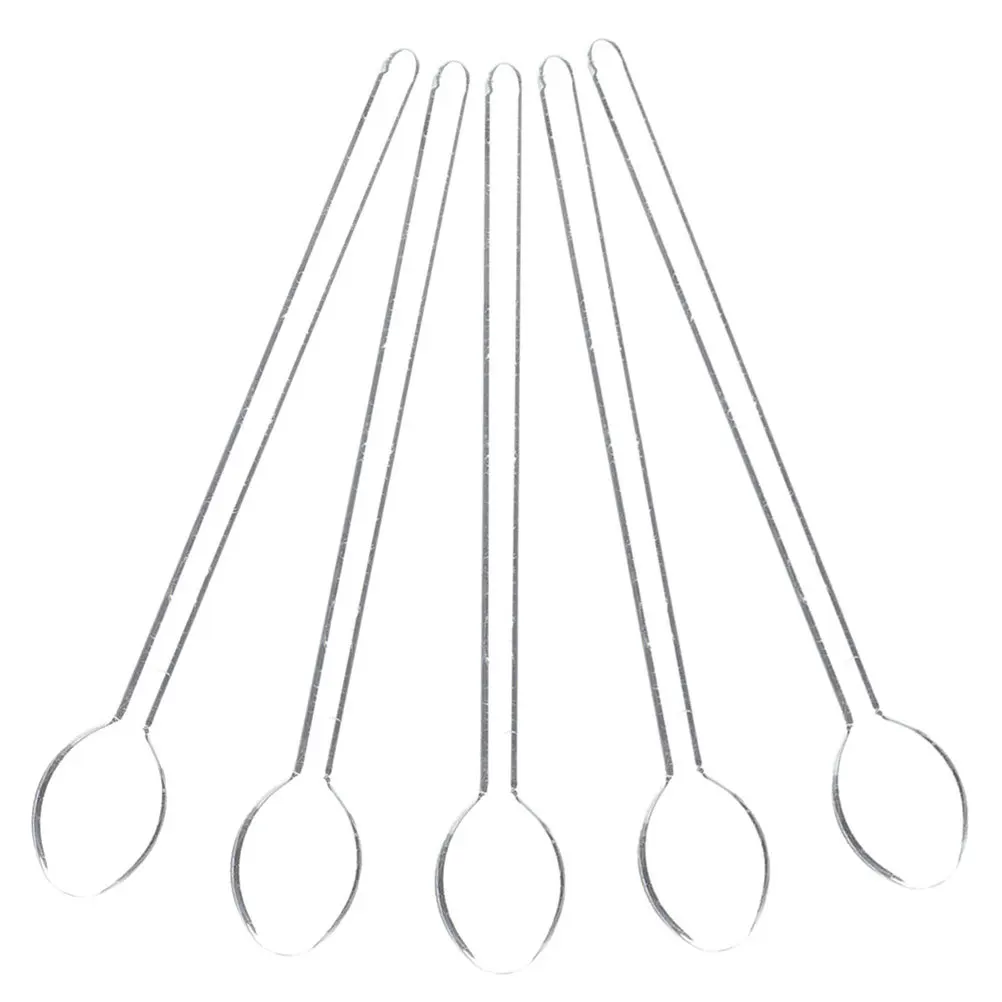 5Pcs Long Handle Glass Spoon Heat Resistant Mixing Spoons for Coffee Dessert Cocktail Juice Milk Tea Kitchen Bar Cafe Use
5Pcs Long Handle Glass Spoon Heat Resistant Mixing Spoons for Coffee Dessert Cocktail Juice Milk Tea Kitchen Bar Cafe Use