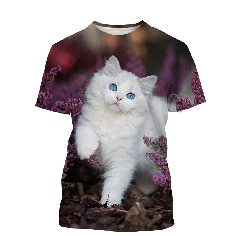 Cat & Flower 3D Print T Shirt Men Women Oversized Loose Casual Short Sleeve Summer Unisex Nature And Animal Style Tees Clothes
Cat & Flower 3D Print T Shirt Men Women Oversized Loose Casual Short Sleeve Summer Unisex Nature And Animal Style Tees Clothes