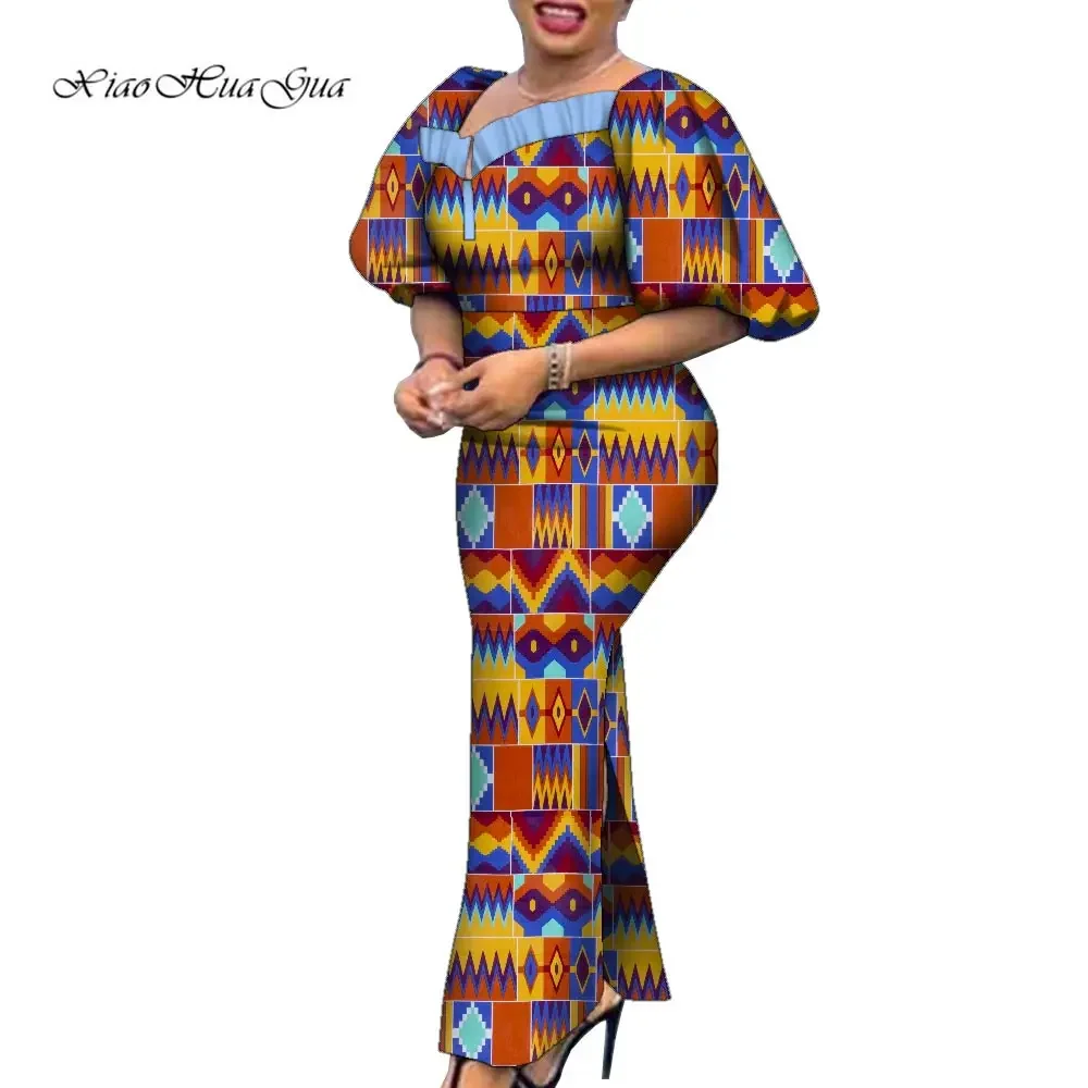 African Dresses for Women Bazin Riche Print Puff Sleeve Maxi Party Dress African Women Clothing Plus Size Dresses Wy9461
African Dresses for Women Bazin Riche Print Puff Sleeve Maxi Party Dress African Women Clothing Plus Size Dresses Wy9461