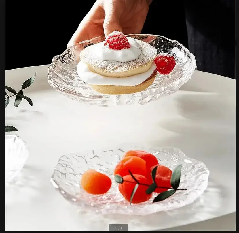 Irregular Crystal Glass Plate Salad Plates Fruit Dish Dim Sum Sushi Cake Pan Coaster Cup Saucer Dessert Bowl
Irregular Crystal Glass Plate Salad Plates Fruit Dish Dim Sum Sushi Cake Pan Coaster Cup Saucer Dessert Bowl