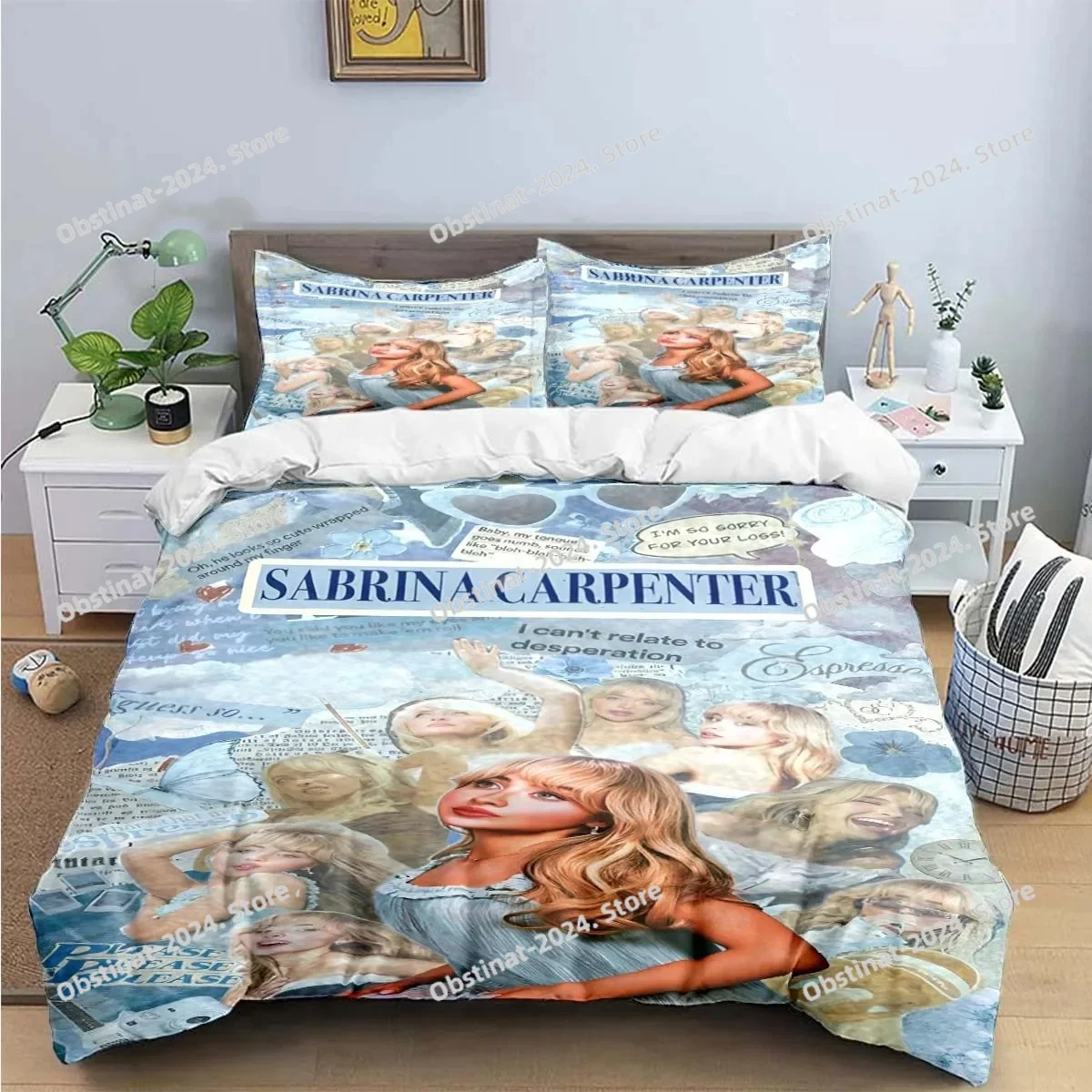 Singer S-Sabrina Carpenter Printed Bedding Sets Exquisite Bed Supplies Set Duvet Cover Bed Comforter Set Bedding Set Luxury Gift
Singer S-Sabrina Carpenter Printed Bedding Sets Exquisite Bed Supplies Set Duvet Cover Bed Comforter Set Bedding Set Luxury Gift