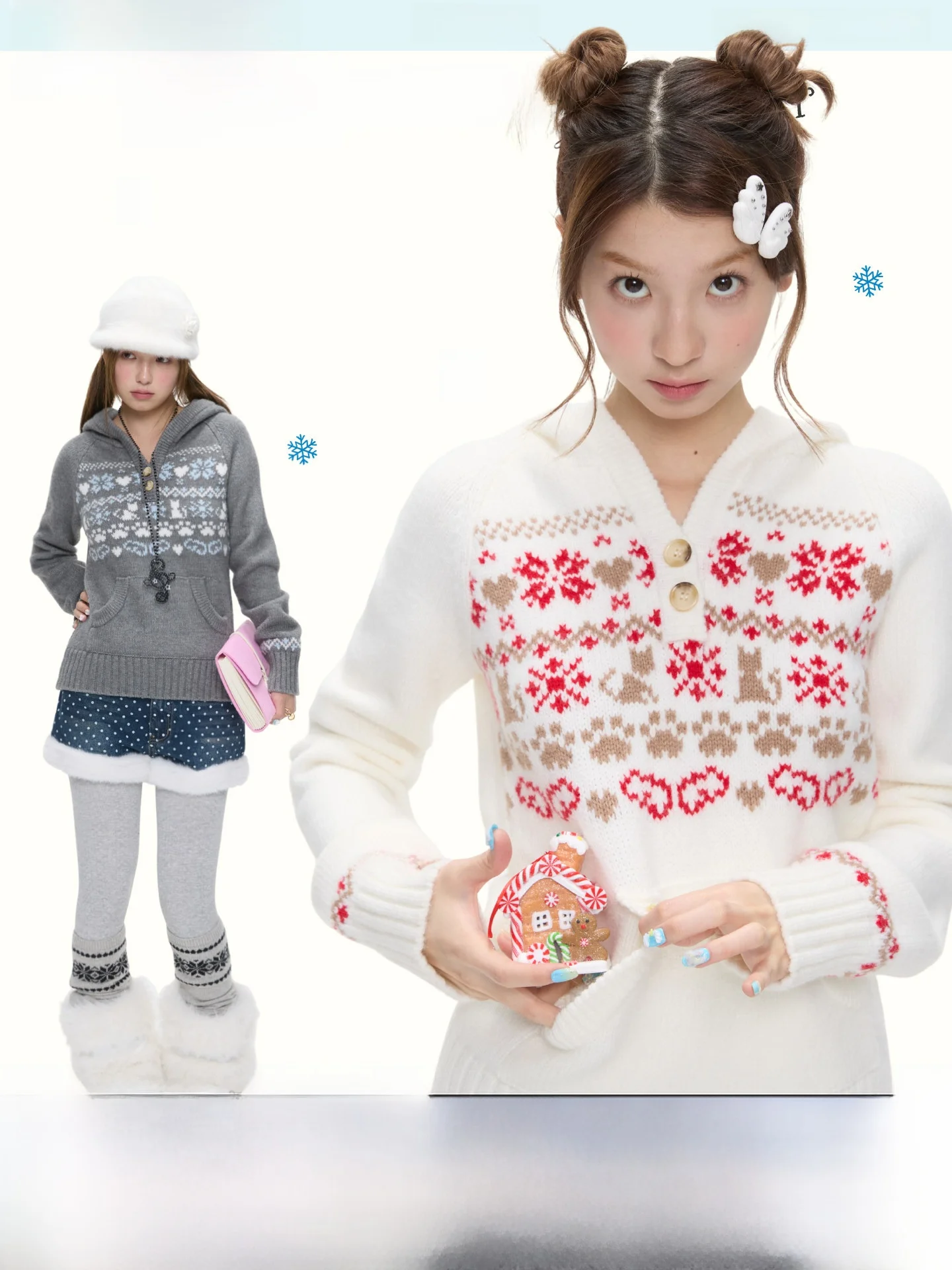 Soft Cozy Knitted Hat Women's Sweater Winter Thiened Long Sve f High Collar Single Button Closure Betweenand Brand
Soft Cozy Knitted Hat Women's Sweater Winter Thiened Long Sve f High Collar Single Button Closure Betweenand Brand