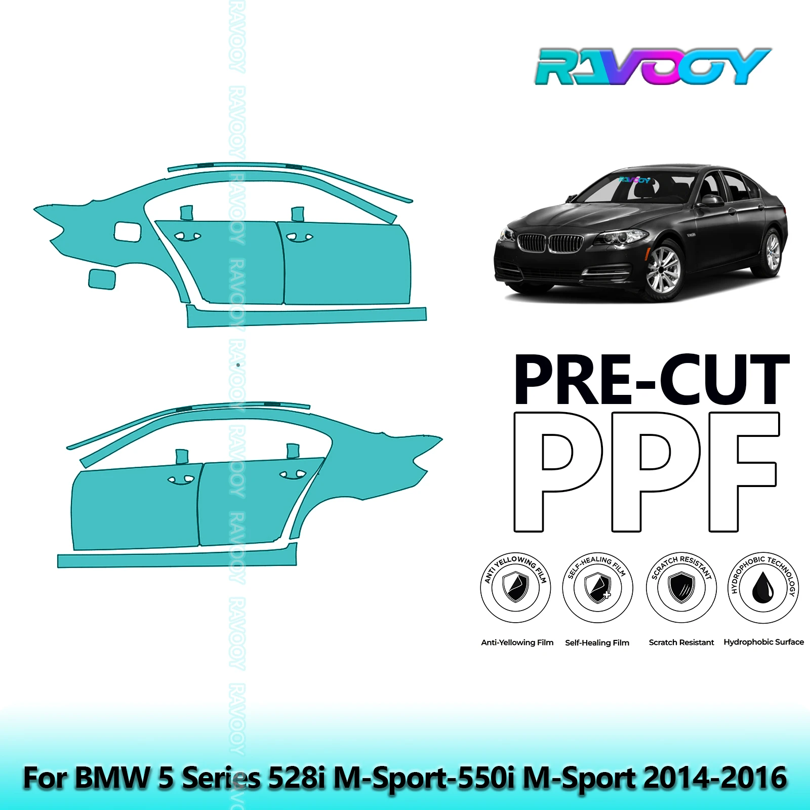 For BMW 5 Series 528i M-Sport-550i M-Sport 2014-2016 8.5mil Pre-Cut PPF Door & A/B Pillar Kit TPU Paint Protection Film Set
For BMW 5 Series 528i M-Sport-550i M-Sport 2014-2016 8.5mil Pre-Cut PPF Door & A/B Pillar Kit TPU Paint Protection Film Set