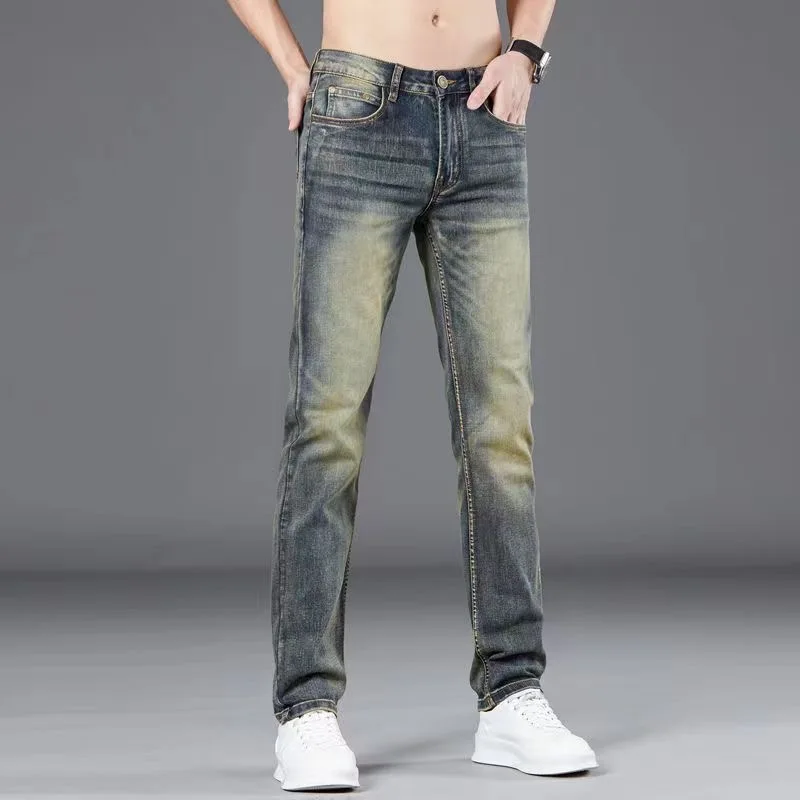2024 Spring and Autumn Fashion Trend Solid Color Straight Leg Jeans Men's Casual Comfort Breathable High Quality Stretch Pants
2024 Spring and Autumn Fashion Trend Solid Color Straight Leg Jeans Men's Casual Comfort Breathable High Quality Stretch Pants