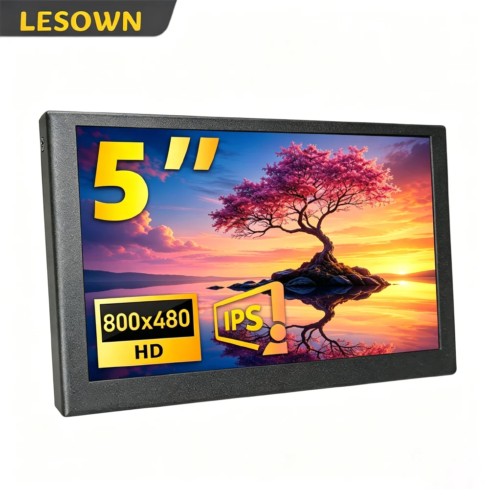 LESOWN Compact 5.0 Inch Mini PC Companion Display 800x480 Black Metal 60Hz miniHDTV Sub-screen for Beelink SER Host
LESOWN Compact 5.0 Inch Mini PC Companion Display 800x480 Black Metal 60Hz miniHDTV Sub-screen for Beelink SER Host