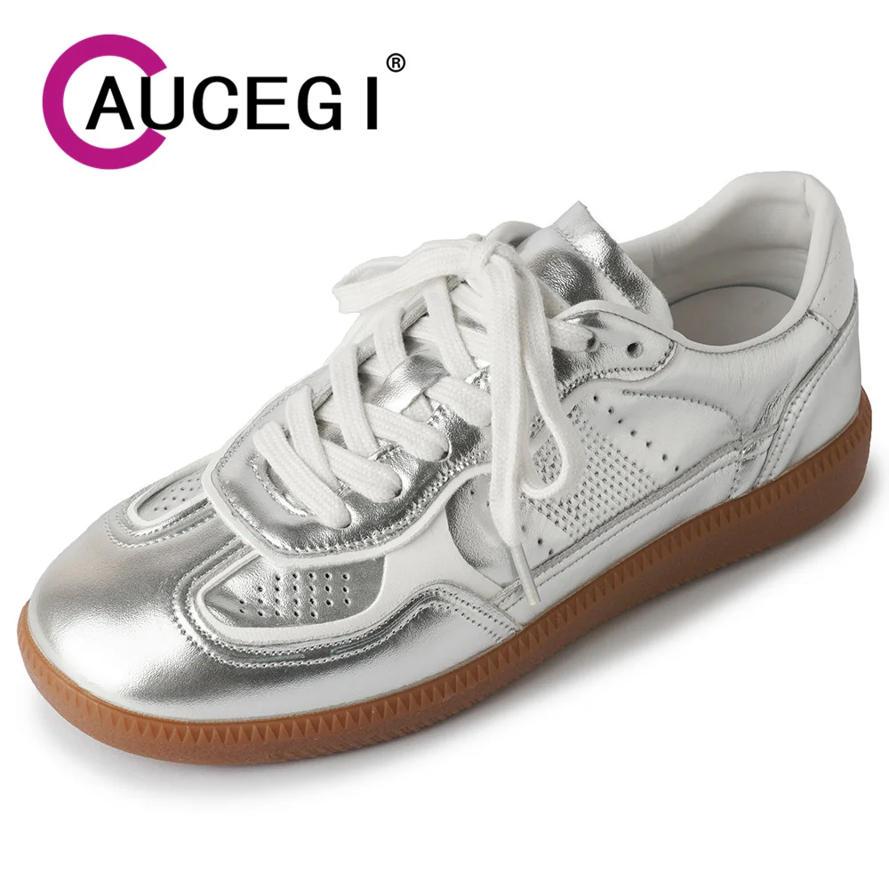 Aucegi New Design Women Flats Bottom Sneakers Lace Up Quality Leather Round Toe Outdoor Breathable Travel Casual Shoes Beige
Aucegi New Design Women Flats Bottom Sneakers Lace Up Quality Leather Round Toe Outdoor Breathable Travel Casual Shoes Beige