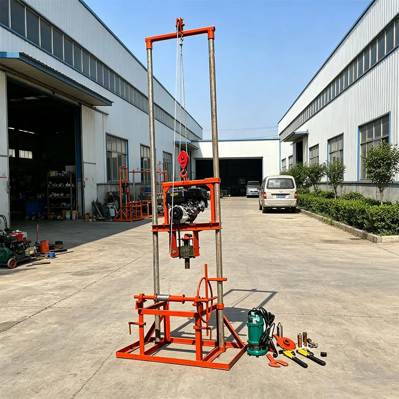 Customized Small Portable 80m Water Well Drilling Rig Petrol Diesel Manual Light Borehole Driller Hot In Stock
Customized Small Portable 80m Water Well Drilling Rig Petrol Diesel Manual Light Borehole Driller Hot In Stock
