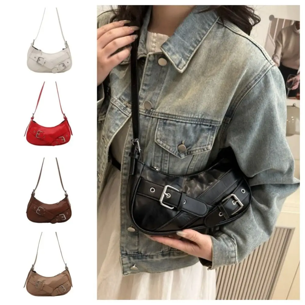 Fashion PU Leather Belt Buckle Armpit Bag Y2K Gothic Y2k Shoulder Bags Casual Harajuku Spicy Girls Handbag Daily
Fashion PU Leather Belt Buckle Armpit Bag Y2K Gothic Y2k Shoulder Bags Casual Harajuku Spicy Girls Handbag Daily