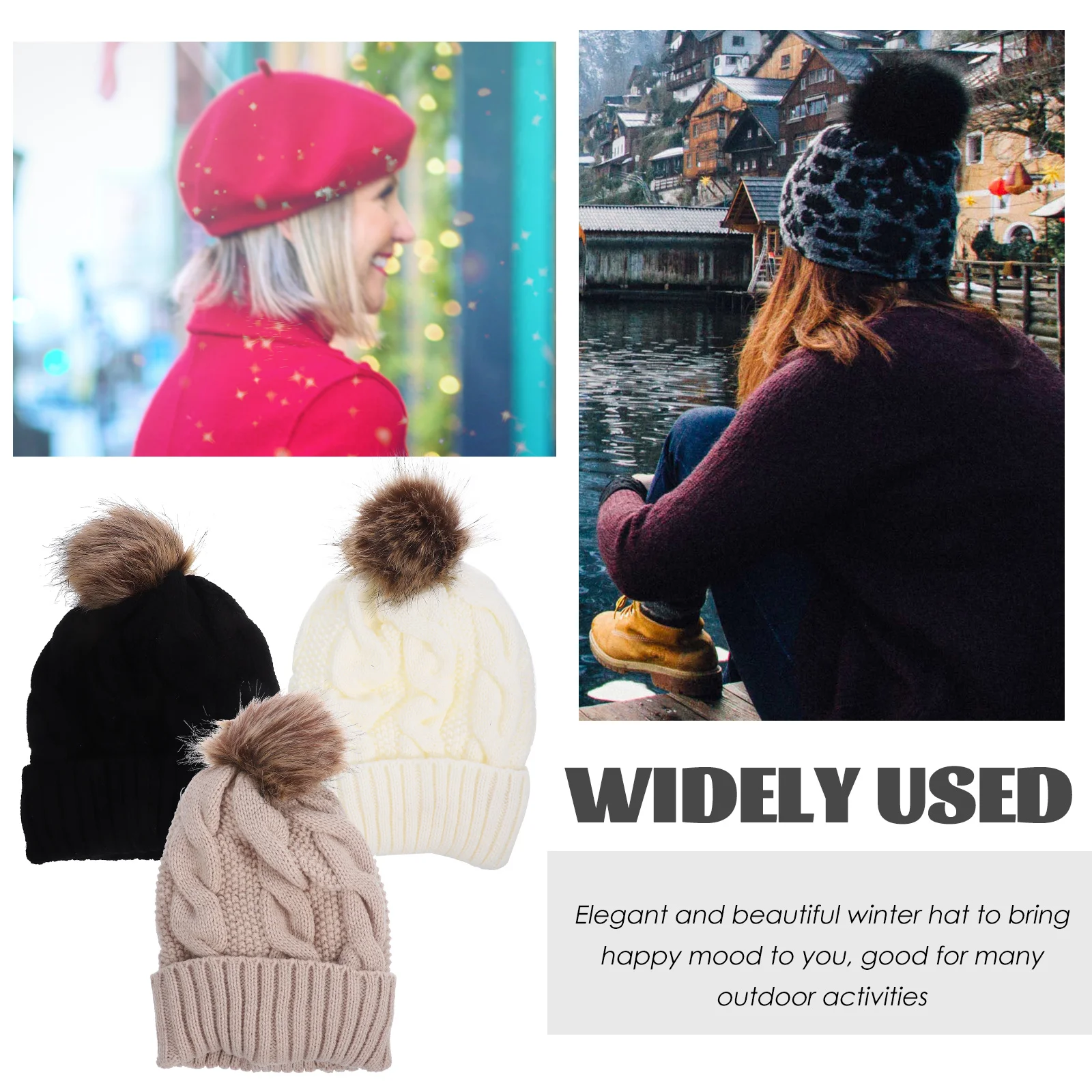 3pcs Warm Ladies Pullover Hat Winter Head Protector Knitted Cap for Women Soft Skin-Friendly Christmas Gift Girl Winter Hats
3pcs Warm Ladies Pullover Hat Winter Head Protector Knitted Cap for Women Soft Skin-Friendly Christmas Gift Girl Winter Hats
