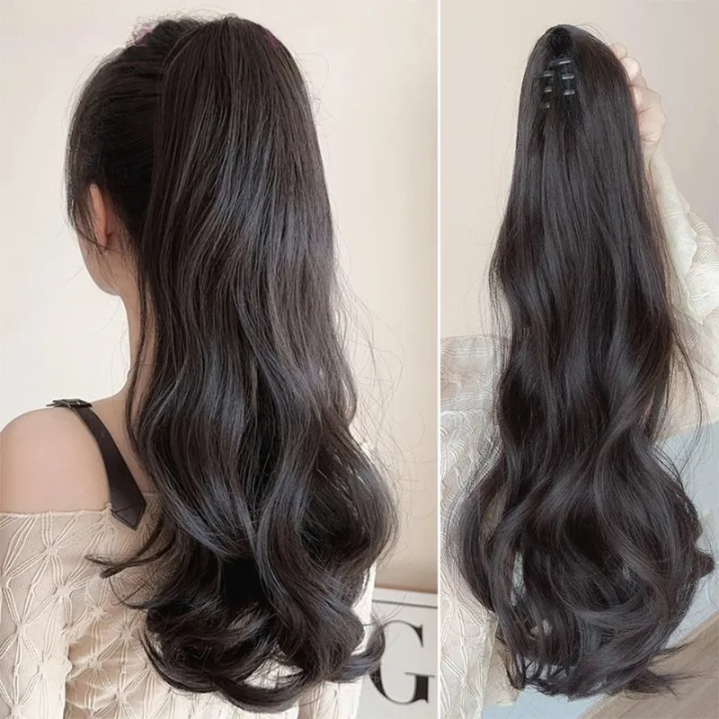 Synthetic Long Curly Hair Band With Grab Clip Ponytail Wig Curly Hair False Ponytail Fluffy Hair Can Be Braided
Synthetic Long Curly Hair Band With Grab Clip Ponytail Wig Curly Hair False Ponytail Fluffy Hair Can Be Braided