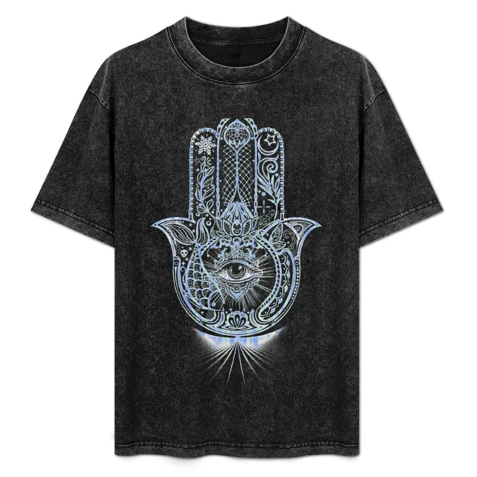 Hamsa - Hand of Fatima T-Shirt Street Fashion Casual Tee Shirt
Hamsa - Hand of Fatima T-Shirt Street Fashion Casual Tee Shirt