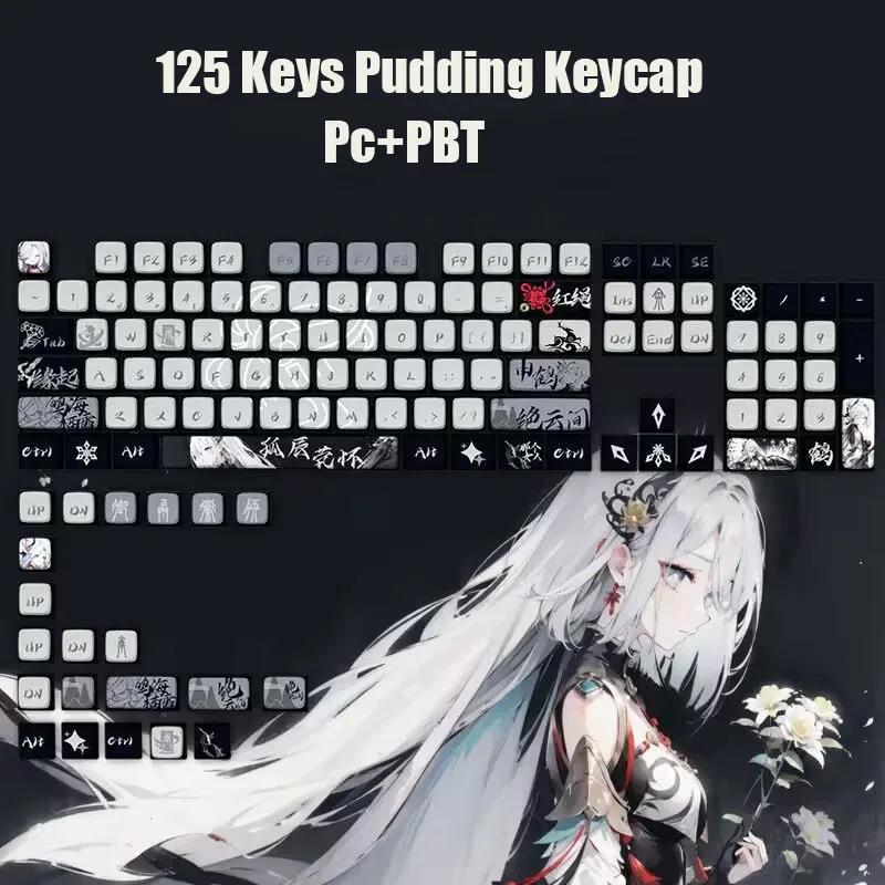 Double Milk New Pudding PBT+PC Keycap Mechanical Keyboard Genshin Impact Cartoon Keycap Beelzebul Hutao 125 Keys Teclado Gamer
Double Milk New Pudding PBT+PC Keycap Mechanical Keyboard Genshin Impact Cartoon Keycap Beelzebul Hutao 125 Keys Teclado Gamer