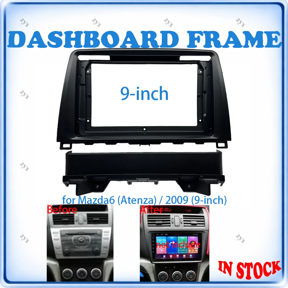 Car Radio Fascia Frame For Mazda 6 Atenza 2009 9 inch With Canbus Decoder & Wiring Harness Car Accessories Plug & Play
Car Radio Fascia Frame For Mazda 6 Atenza 2009 9 inch With Canbus Decoder & Wiring Harness Car Accessories Plug & Play