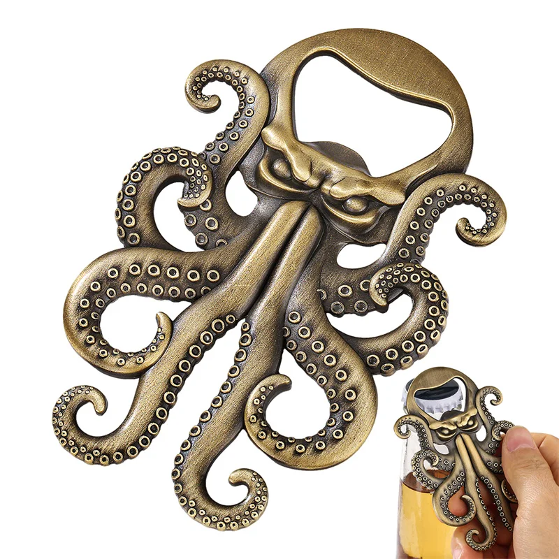 Vintage Octopus Cthulhu Style Beer Bottle Opener Retro Metal Opener for Home Bar Camping Wedding Party Unique Gift Giving
Vintage Octopus Cthulhu Style Beer Bottle Opener Retro Metal Opener for Home Bar Camping Wedding Party Unique Gift Giving