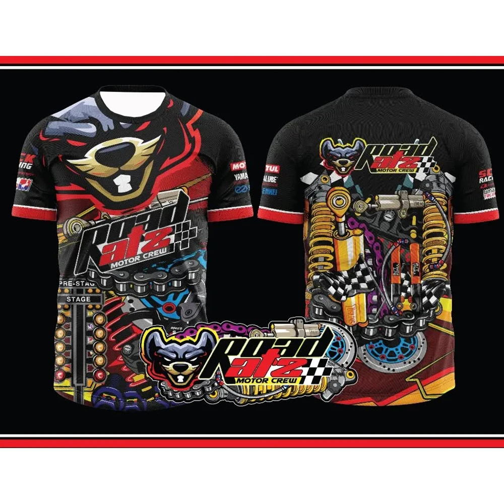 2025 New Men's And Women's Motorcycle Racing Suit Road Mouse Team Racing Suit Loose And Breathable Quick Drying Sports T-Shirt
2025 New Men's And Women's Motorcycle Racing Suit Road Mouse Team Racing Suit Loose And Breathable Quick Drying Sports T-Shirt
