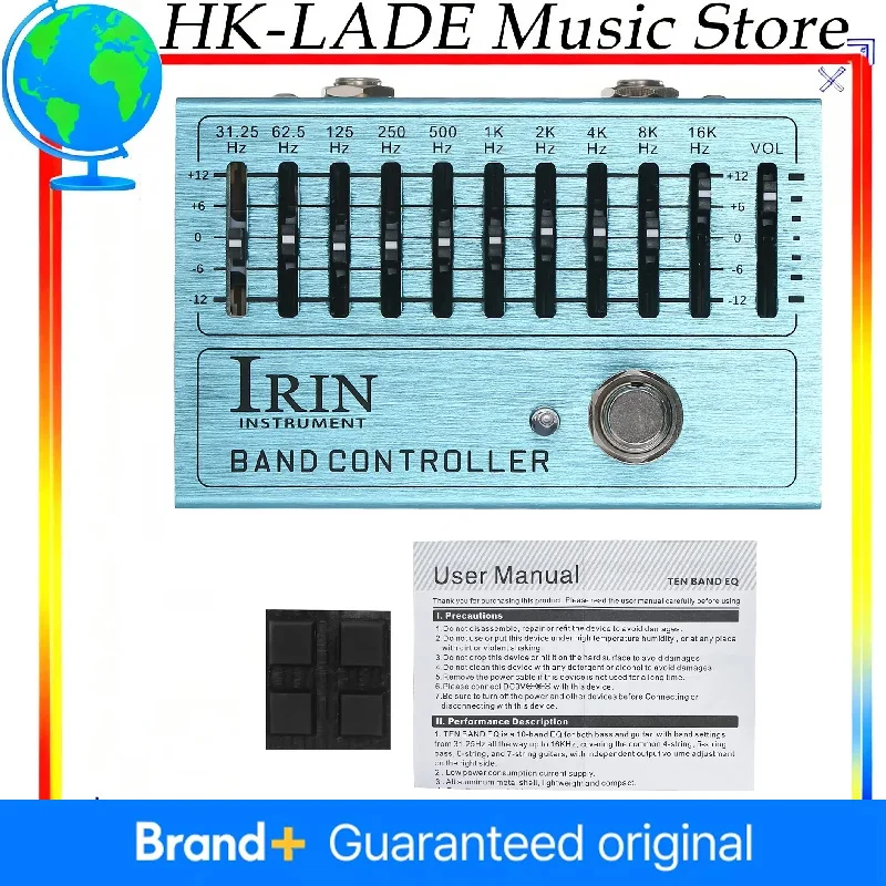 IRIN AN-40 Band Controller EQ Electric Guitar Effects Pedal Adjustments Pedal 10 Band Equalizer for Electric Guitar Accessories
IRIN AN-40 Band Controller EQ Electric Guitar Effects Pedal Adjustments Pedal 10 Band Equalizer for Electric Guitar Accessories