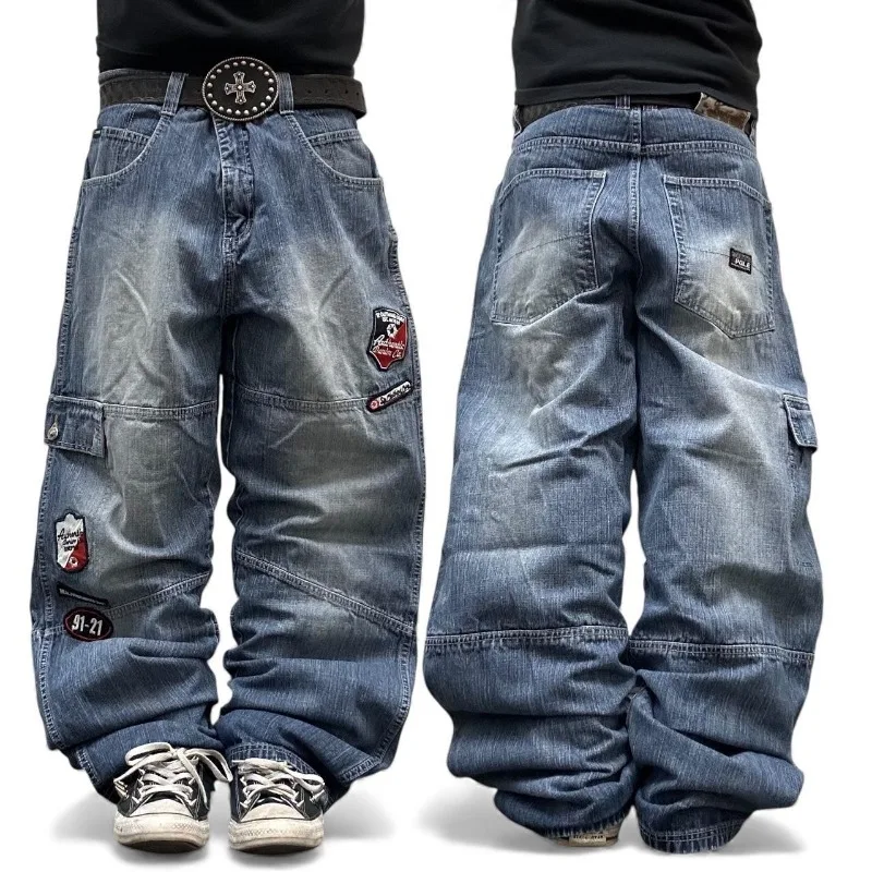 Y2K модные новые наклейки с буквами, вышитые наклейки, потертые мешковатые джинсы, мужские готические хип-хоп популярные широкие брюки с высокой талией
Y2K модные новые наклейки с буквами, вышитые наклейки, потертые мешковатые джинсы, мужские готические хип-хоп популярные широкие брюки с высокой талией