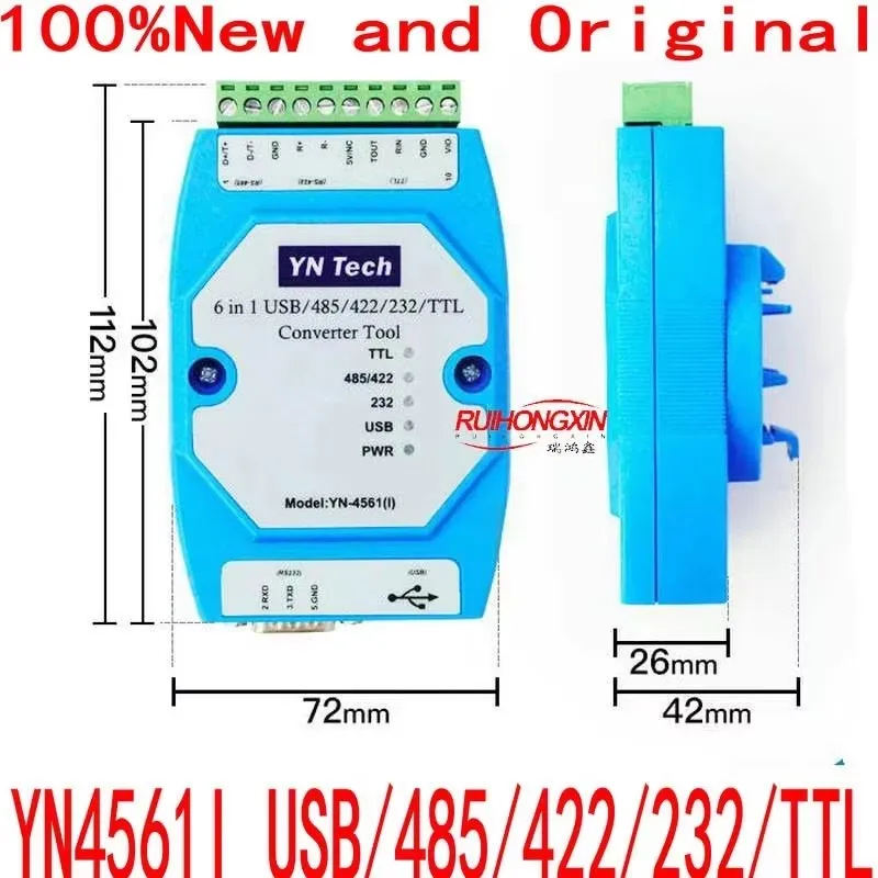 YN4561 CP2102 USB/485/422/232/TTL последовательный порт InterChange 100% новый и оригинальный
YN4561 CP2102 USB/485/422/232/TTL последовательный порт InterChange 100% новый и оригинальный