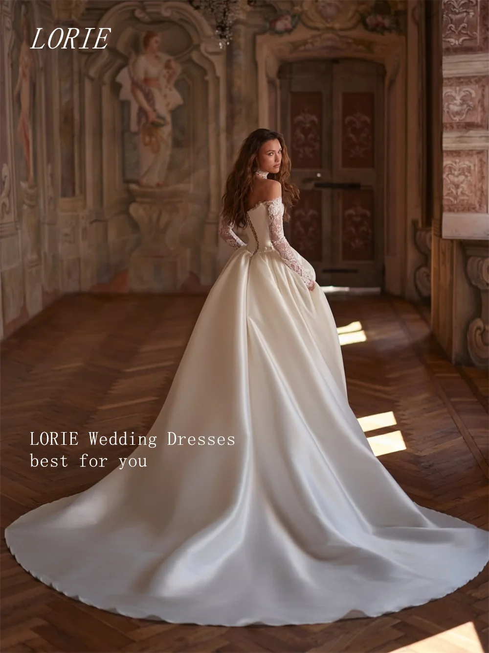 LORIE Elegant Appliques A Line Civil Wedding Dress Off The Shoulder Bridal Dresses Lace Engagement Wedding Gown Customized 2026
LORIE Elegant Appliques A Line Civil Wedding Dress Off The Shoulder Bridal Dresses Lace Engagement Wedding Gown Customized 2026