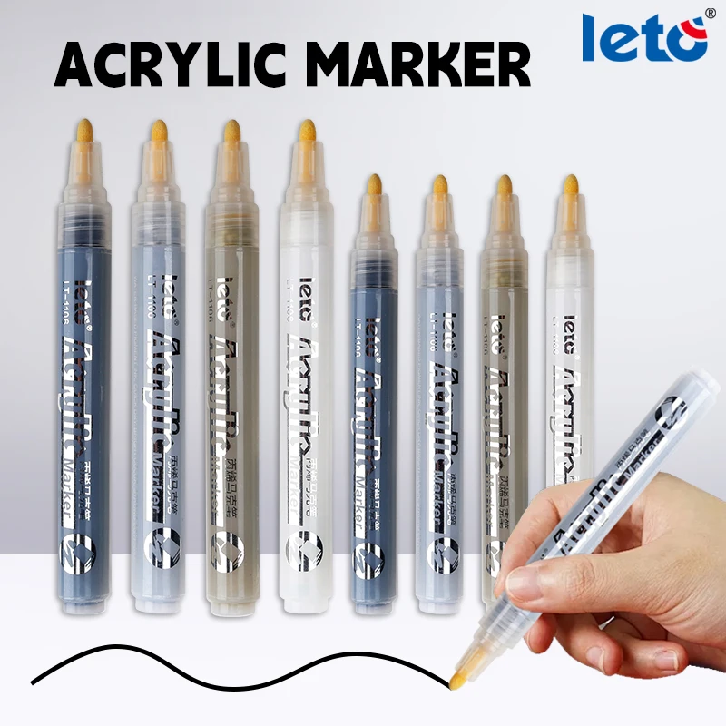 Leto 4 Colors Set Acrylic Paint Art Marker Pen Rock Painting for Kids Graffiti Stone Ceramic Glass Wood DIY Crafts Art Supplies
Leto 4 Colors Set Acrylic Paint Art Marker Pen Rock Painting for Kids Graffiti Stone Ceramic Glass Wood DIY Crafts Art Supplies
