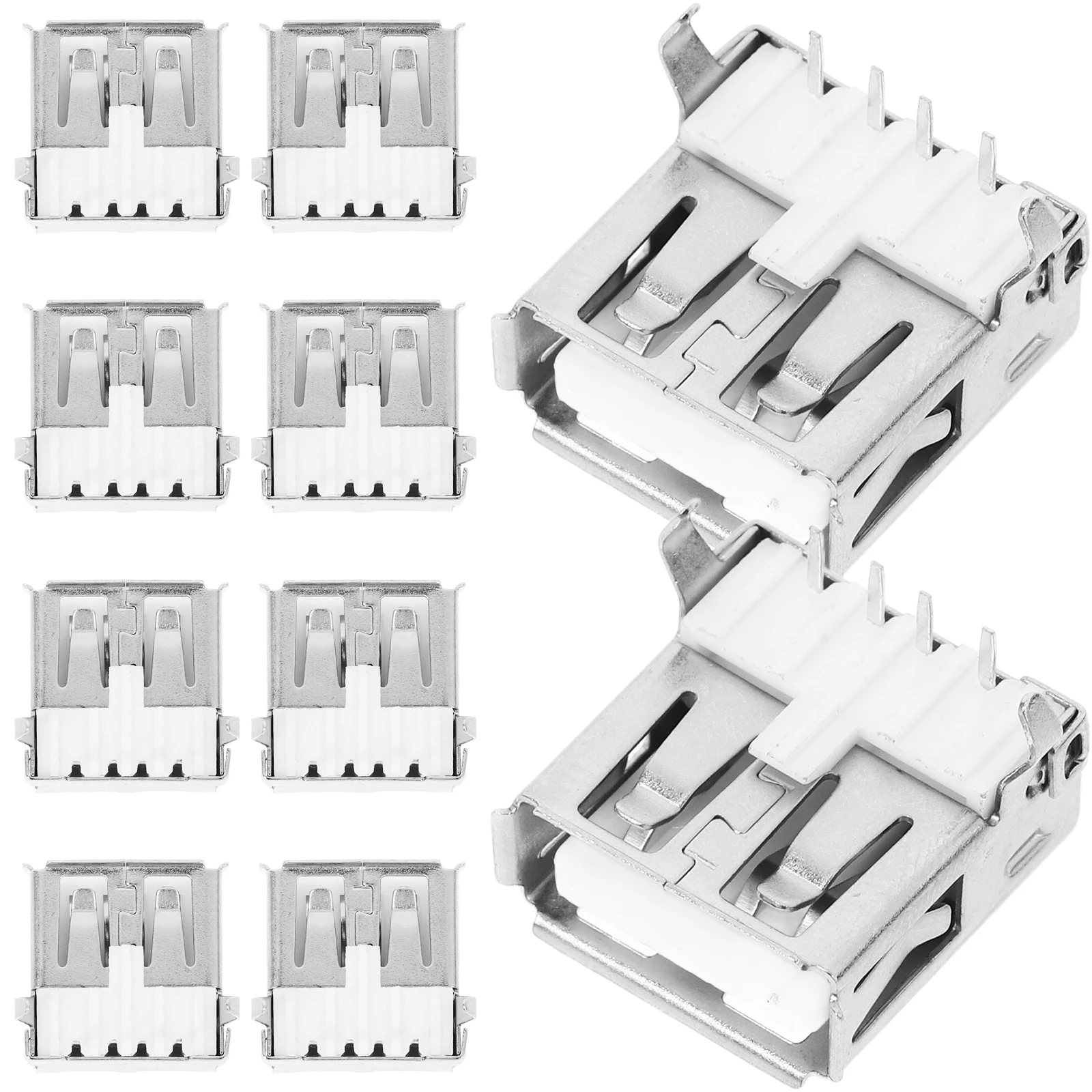 100 Pcs Female Socket Jack Connector Port Replacement 90 Degree Silver Usb Jack Socket Connector Plug Board Data Transfer
100 Pcs Female Socket Jack Connector Port Replacement 90 Degree Silver Usb Jack Socket Connector Plug Board Data Transfer