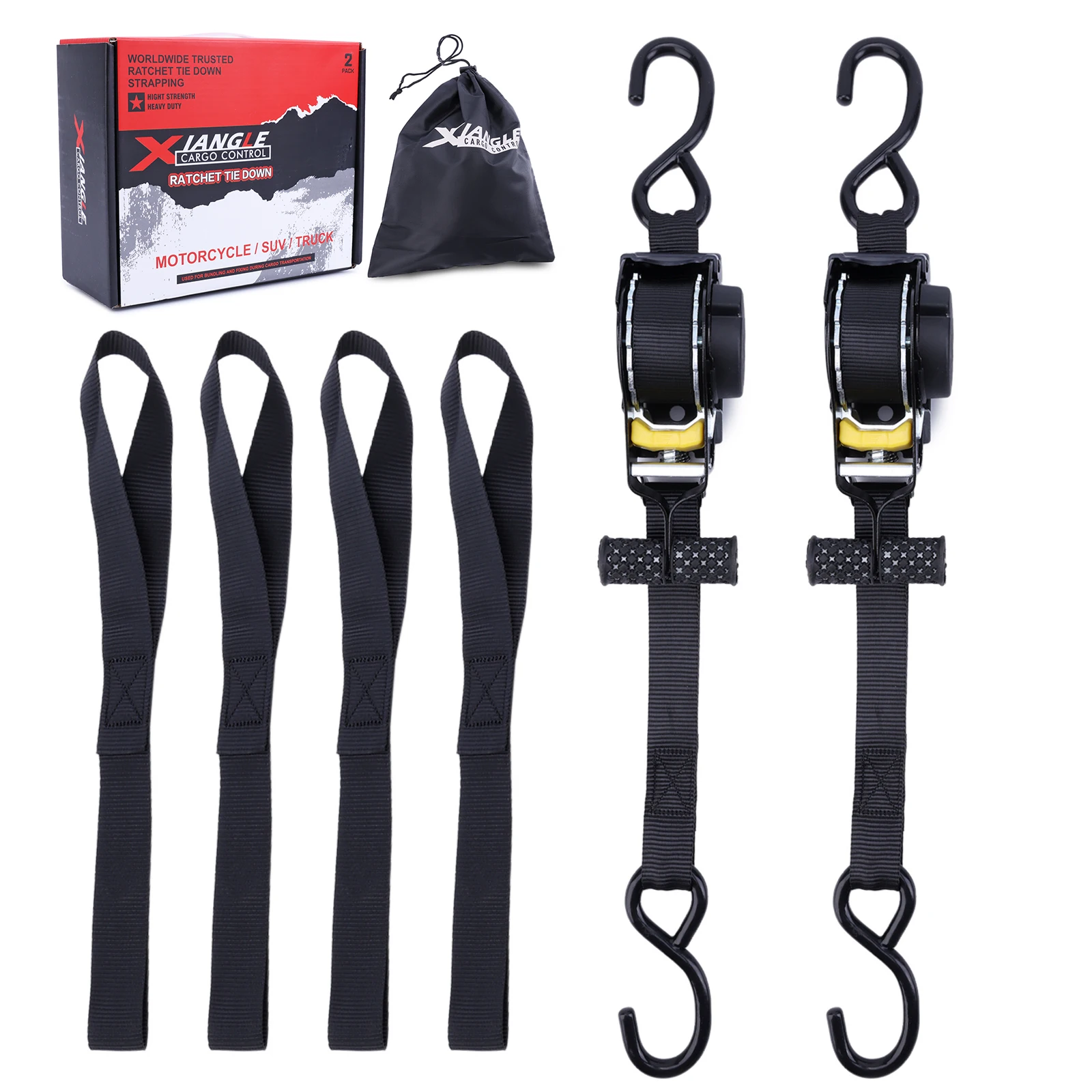 2Pcs Retractable Ratchet Straps Heavy Duty Auto Self Retracting Tie Down Straps for Truck Cargo Trailer Motorcycle
2Pcs Retractable Ratchet Straps Heavy Duty Auto Self Retracting Tie Down Straps for Truck Cargo Trailer Motorcycle