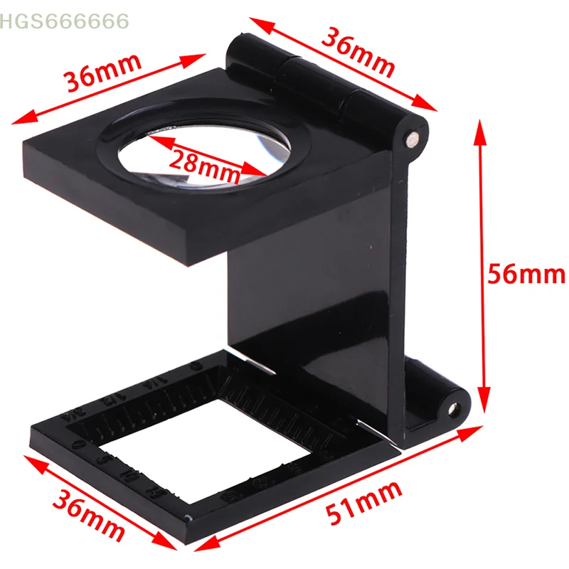 10X 28mm Folding Magnifier Stand Loupe for Textile Optical Glass Tool with Scale
10X 28mm Folding Magnifier Stand Loupe for Textile Optical Glass Tool with Scale