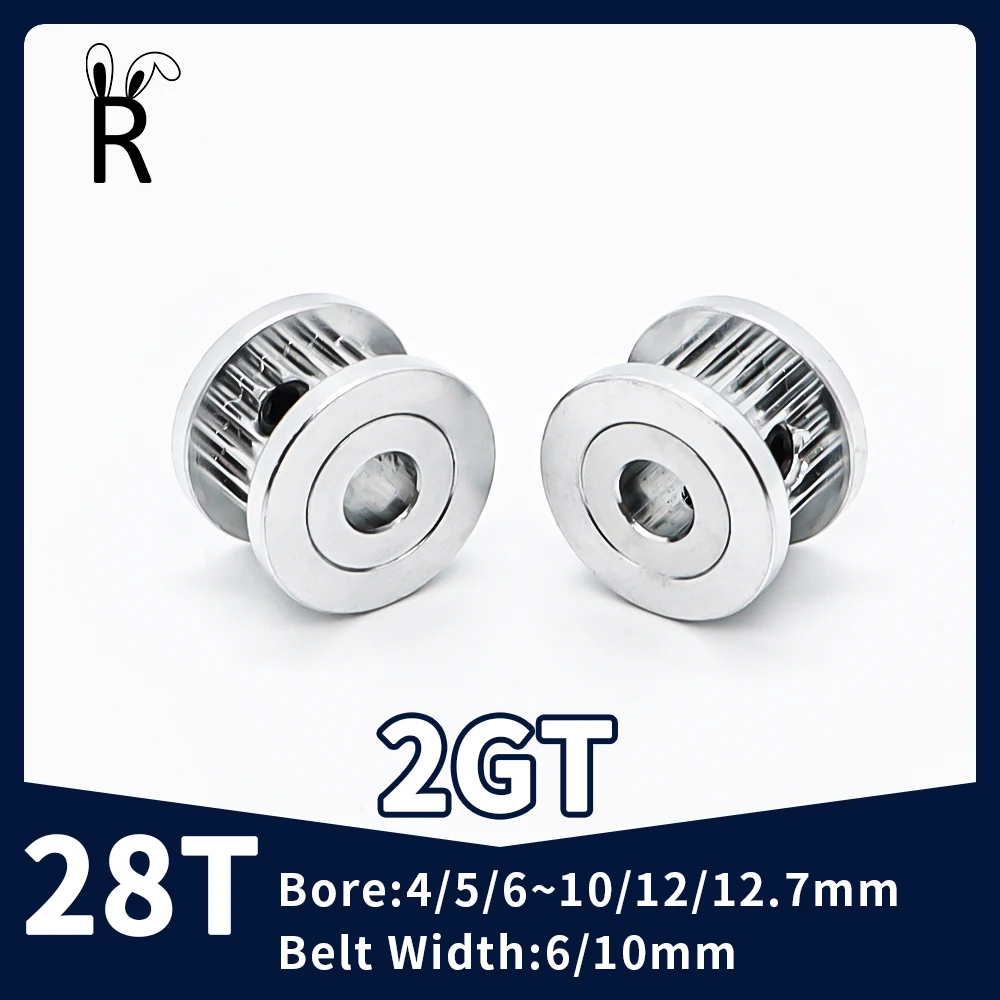 2GT Idler Tensioning Wheel 28 Teeth Bore 4/5/6~12/12.7mm Synchronous Pulley Belt Width 6/10mm GT2 Timing Pulley 3D Printer Parts
2GT Idler Tensioning Wheel 28 Teeth Bore 4/5/6~12/12.7mm Synchronous Pulley Belt Width 6/10mm GT2 Timing Pulley 3D Printer Parts