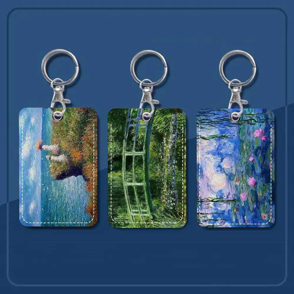 Claude Monet Painting Art 1Pc Access Card Case Leather Card Holder Keychain Key Ring Door Access Tags ID Card Case Keychain
Claude Monet Painting Art 1Pc Access Card Case Leather Card Holder Keychain Key Ring Door Access Tags ID Card Case Keychain