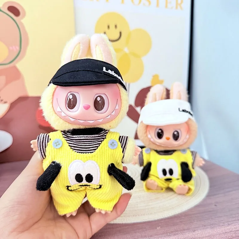 Suitable for 15-17cm labubu cartoon jumpsuit set cool and cute clothing accessories little yellow dog plush doll clothes pendant
Suitable for 15-17cm labubu cartoon jumpsuit set cool and cute clothing accessories little yellow dog plush doll clothes pendant