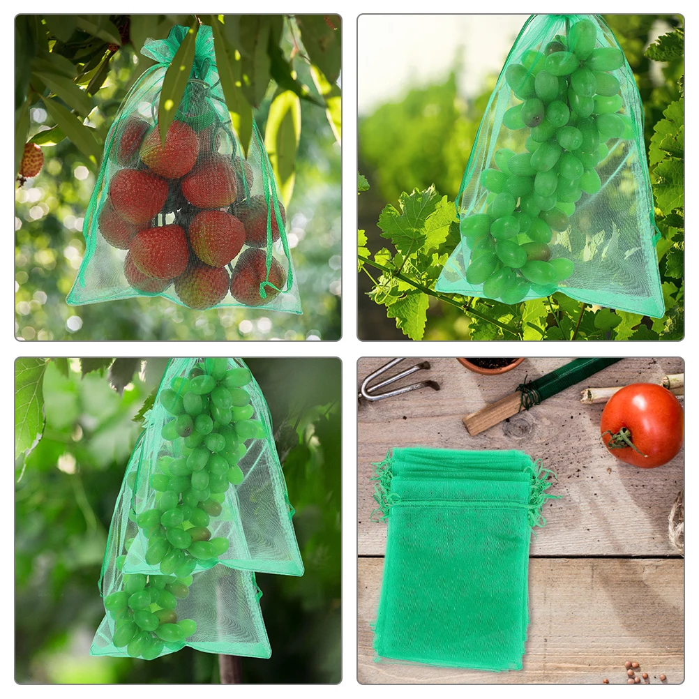 25pcs Fruit Protection Bags 15x20cm Bird Insect Garden Supplies Lightweight Breathable Mesh Drawstring Design
25pcs Fruit Protection Bags 15x20cm Bird Insect Garden Supplies Lightweight Breathable Mesh Drawstring Design
