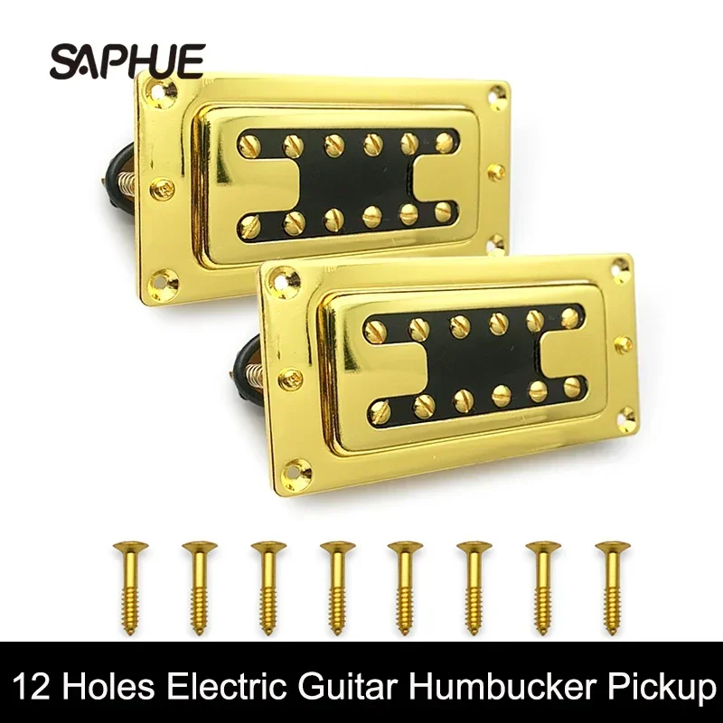 RB Style Mini H Type Humbucker Pickup for Rickenbacker Guitar Gold, The Neck and Bridge are Universal, 72x32mm
RB Style Mini H Type Humbucker Pickup for Rickenbacker Guitar Gold, The Neck and Bridge are Universal, 72x32mm