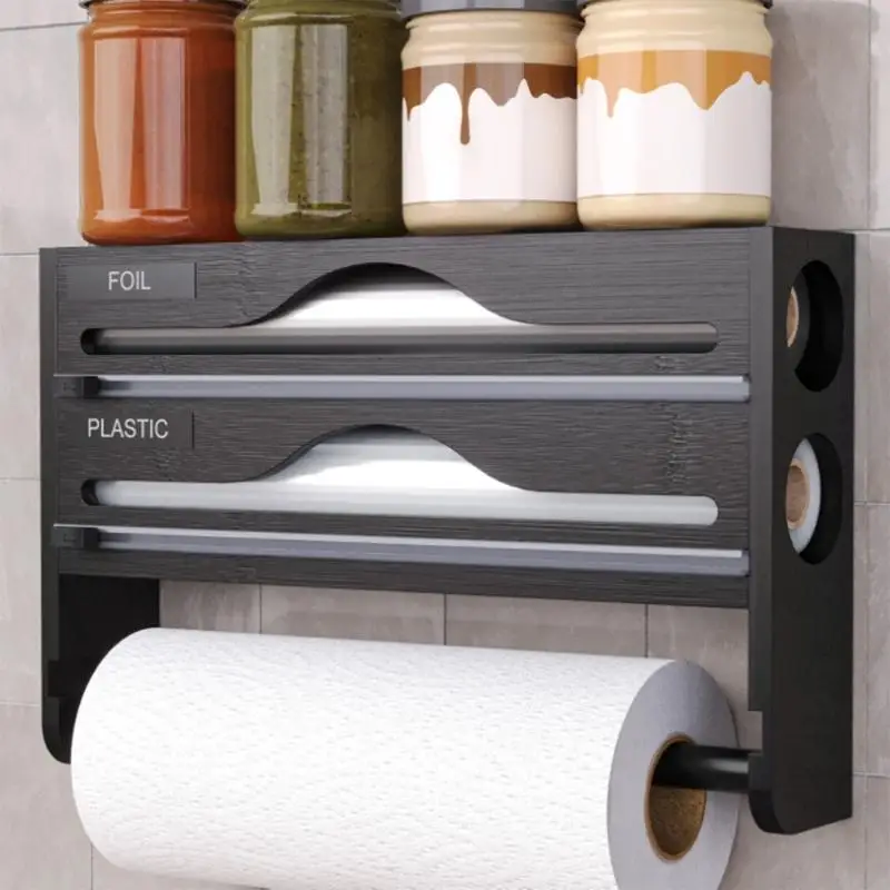 Natural Plastic Wrap Dispenser and Organizers for Space Saving Kitchen Storage Featuring Touch Operations and Mounting 87HA
Natural Plastic Wrap Dispenser and Organizers for Space Saving Kitchen Storage Featuring Touch Operations and Mounting 87HA