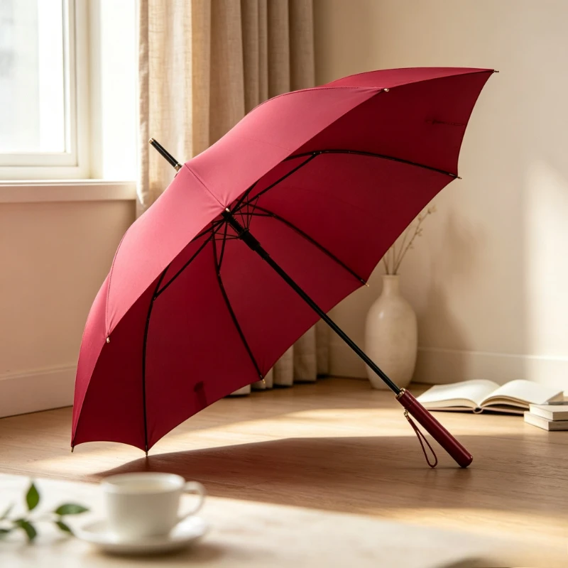 Long Handle Plain Color Umbrella, Semi-Auto Windproof Rain Umbrella, UV Sun Protection Folding Umbrella with Simple Design
Long Handle Plain Color Umbrella, Semi-Auto Windproof Rain Umbrella, UV Sun Protection Folding Umbrella with Simple Design