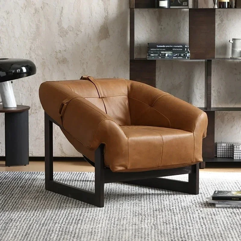 oil wax leather sofa antique single sofa stainless steel leather recliner leisure chair
oil wax leather sofa antique single sofa stainless steel leather recliner leisure chair