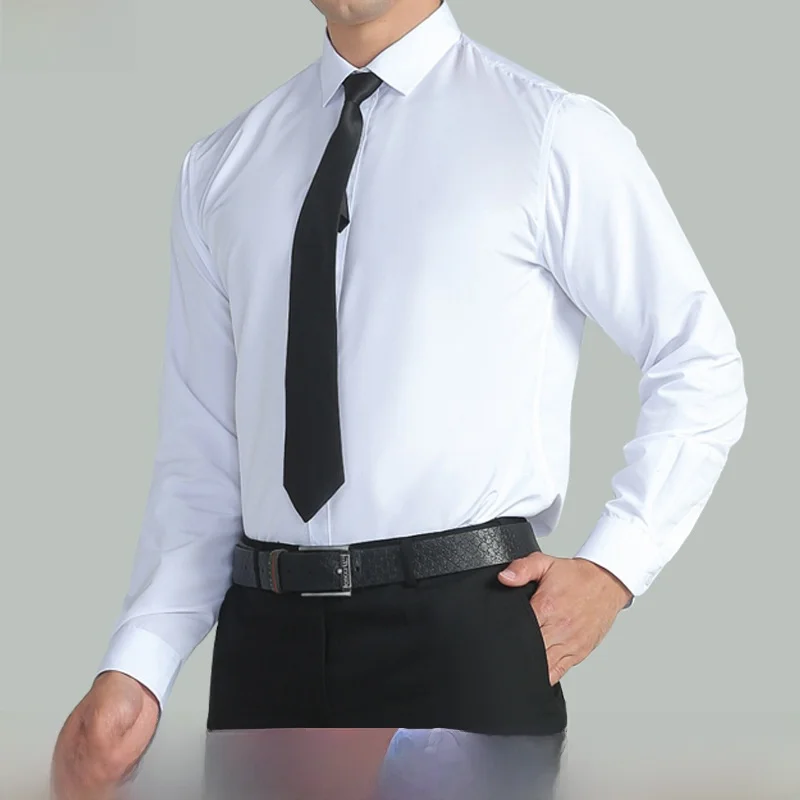 Professional White Long Sleeve Men's Shirt Pure Color Workwear Casual Business Style Polyester Fabric Iron-Free Treatment
Professional White Long Sleeve Men's Shirt Pure Color Workwear Casual Business Style Polyester Fabric Iron-Free Treatment