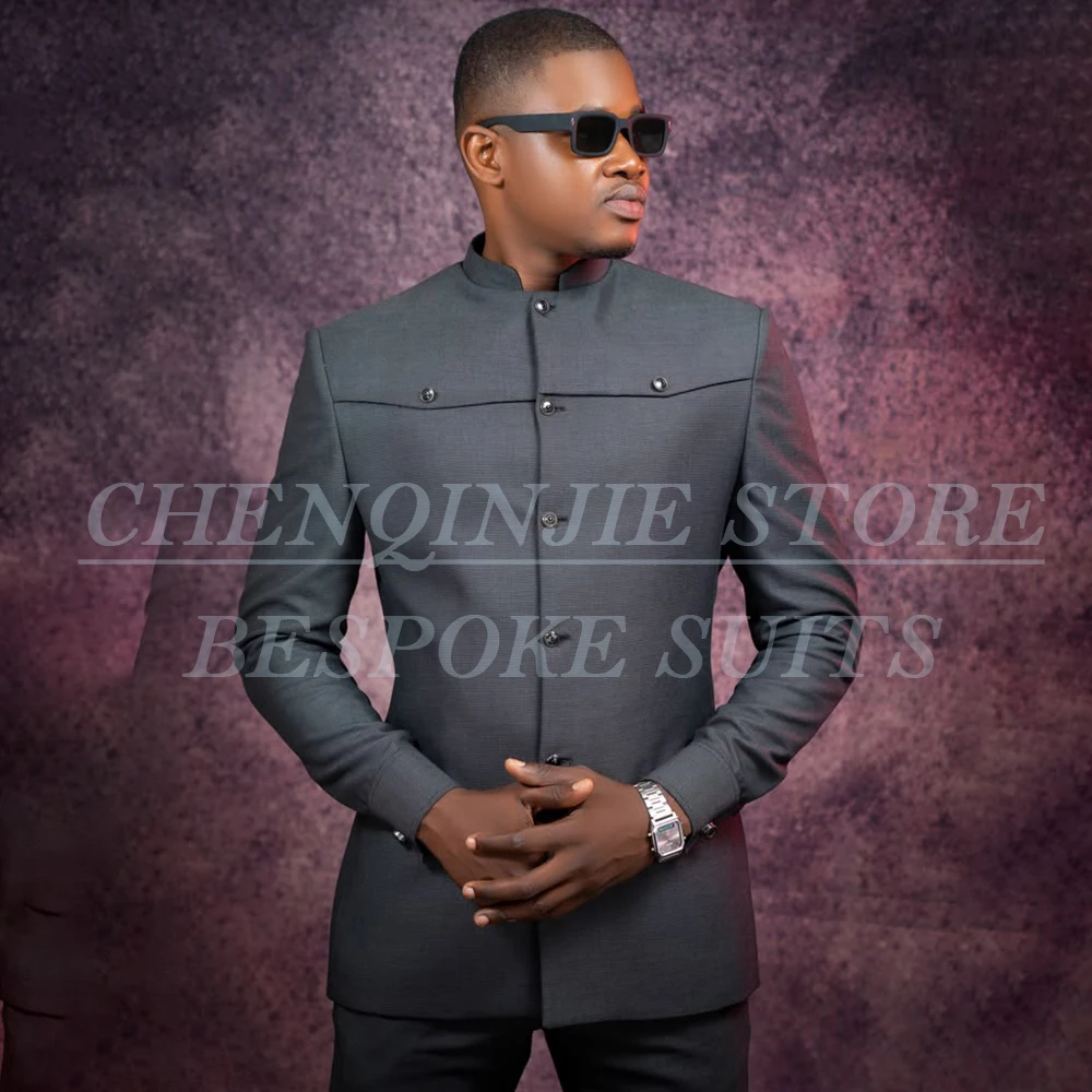 Festival Wear Men's Suits Casual Chic Single Breastes Stand Lapel Blazer Customized Formal Event 2 Piece Jacket Pants
Festival Wear Men's Suits Casual Chic Single Breastes Stand Lapel Blazer Customized Formal Event 2 Piece Jacket Pants