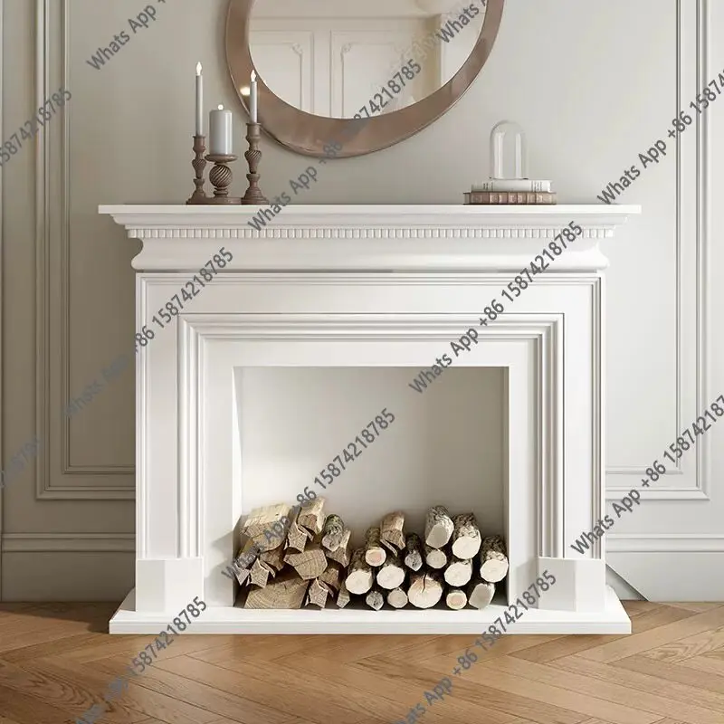 French retro white mantel living room simple decorative cabinet Italian shelf antique fireplace modern fireplace
French retro white mantel living room simple decorative cabinet Italian shelf antique fireplace modern fireplace
