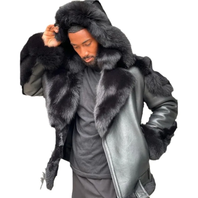 Original Ecology Fur Coat Original Ecological Characteristics Outdoor Hooded Warm Fluff Fur Coat Winter Men Clothing
Original Ecology Fur Coat Original Ecological Characteristics Outdoor Hooded Warm Fluff Fur Coat Winter Men Clothing