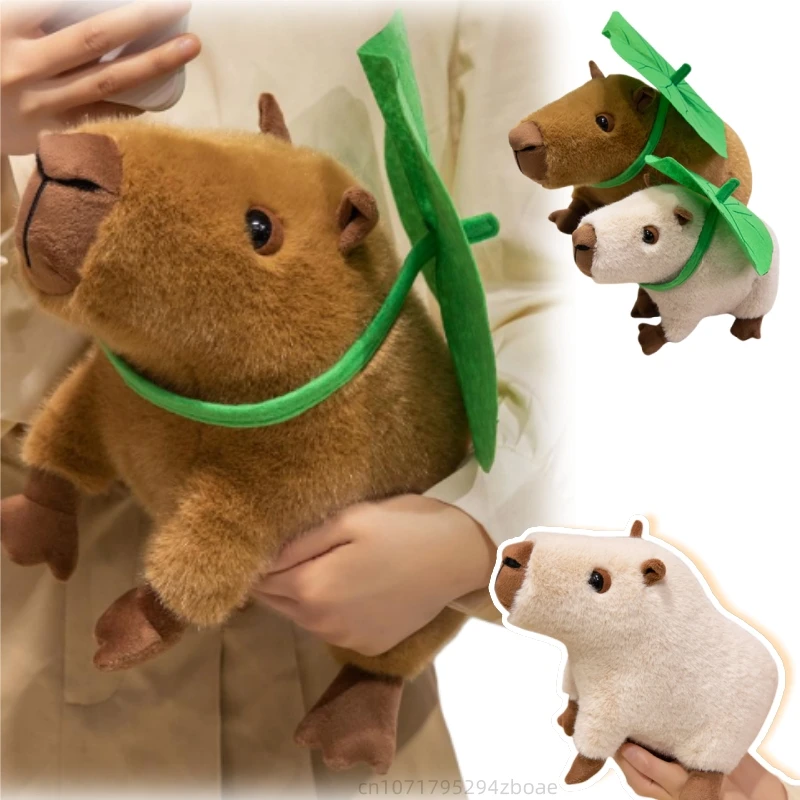 26/36cm Fun Lotus Leaf Capybara Plush Doll Cartoon Animal With Green leaves On Head Stuffed Toy Home Decor Gift For Child
26/36cm Fun Lotus Leaf Capybara Plush Doll Cartoon Animal With Green leaves On Head Stuffed Toy Home Decor Gift For Child
