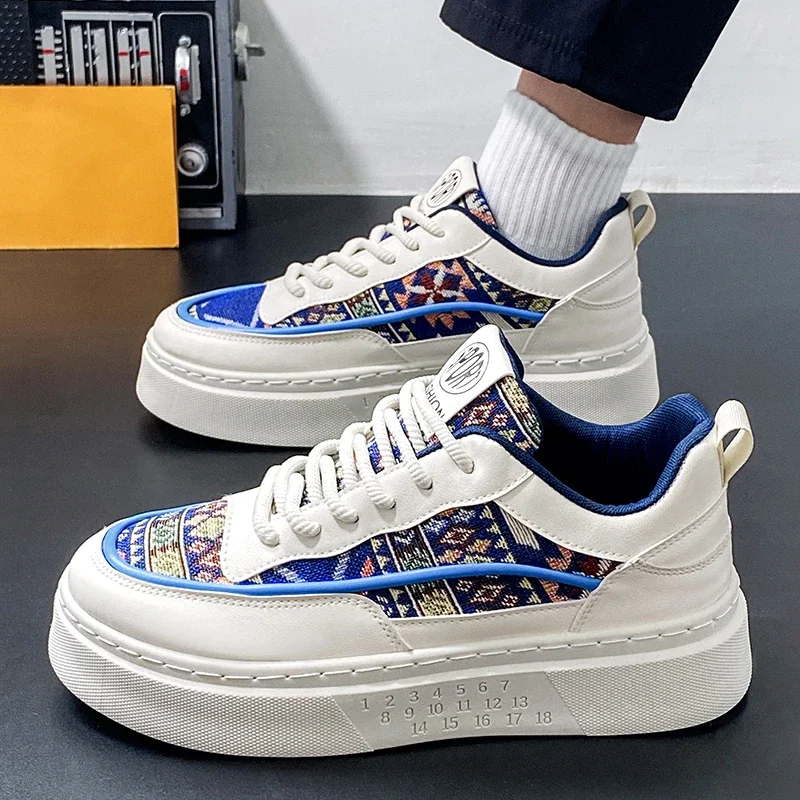 2025 весенняя новая модная универсальная удобная повседневная мужская обувь на толстой подошве в стиле ретро на плоской подошве 
2025 весенняя новая модная универсальная удобная повседневная мужская обувь на толстой подошве в стиле ретро на плоской подошве